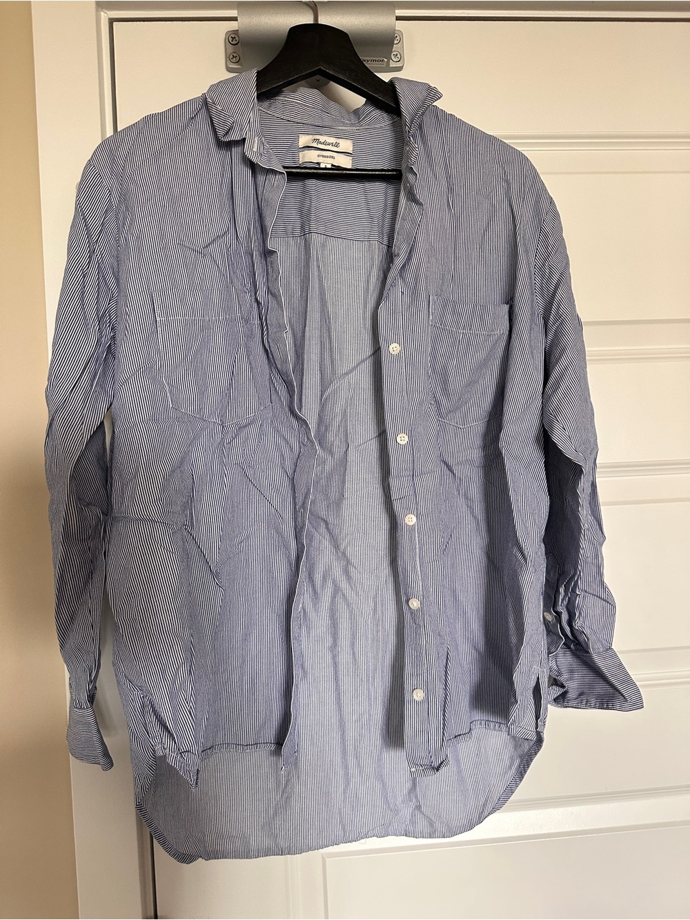 Madewell Blue Stripe Button-Up Shirt